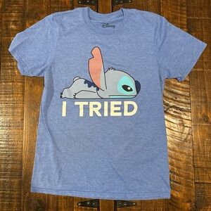 Disney Stitch Blue Graphic Tee